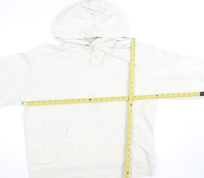 Womens UK Size M Uniqlo Beige Pullover Hoodie