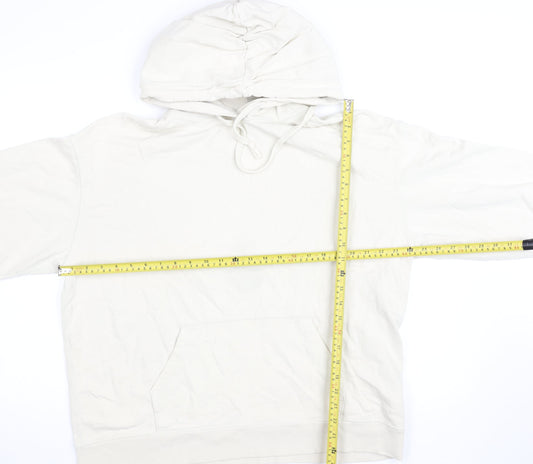 Womens UK Size M Uniqlo Beige Pullover Hoodie