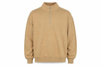 Mens UK Size M H&M Beige 1/2 Zip Sweatshirt