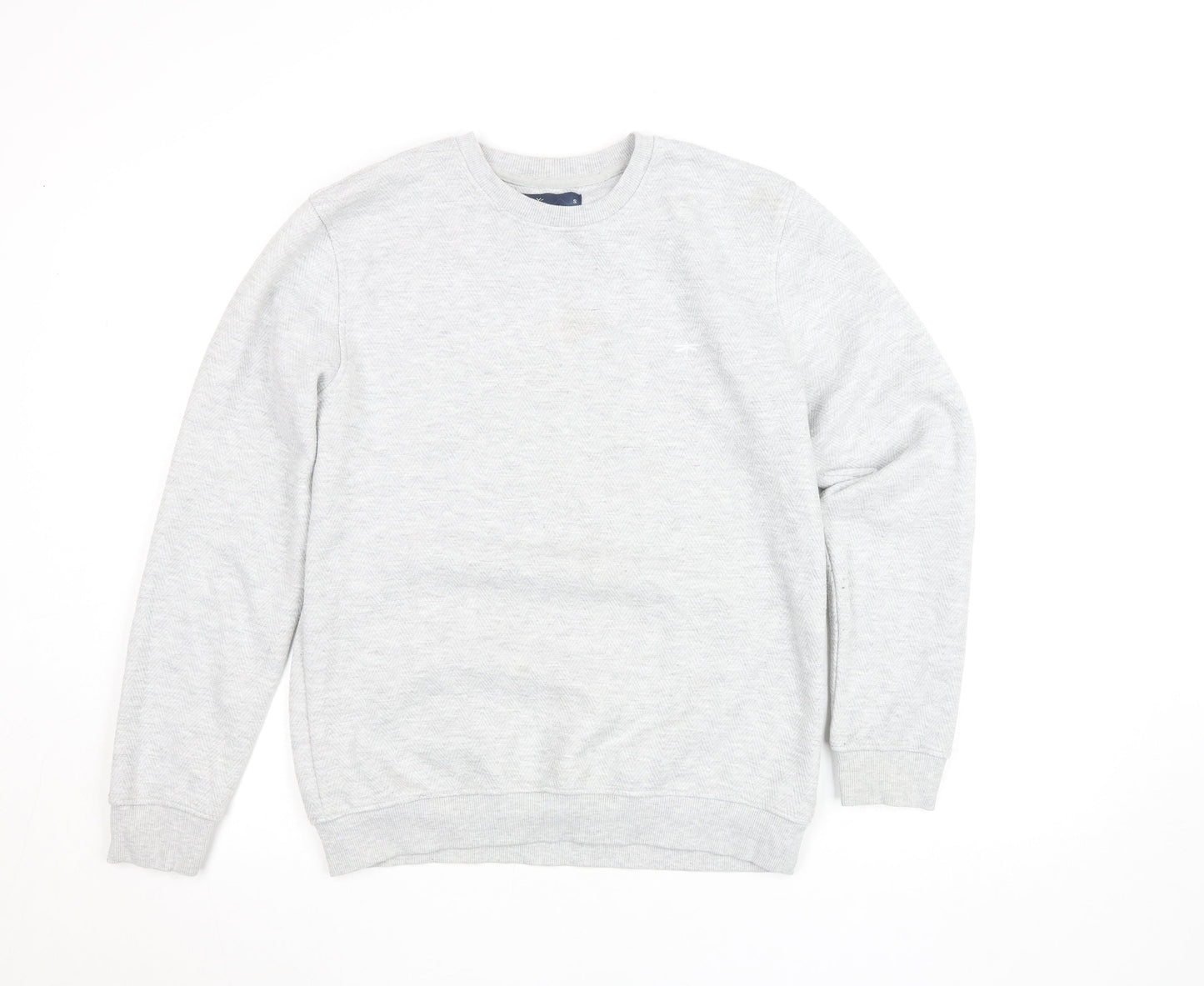 Mens UK Size S Easy Grey Pullover Sweatshirt