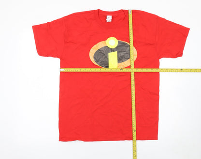 Mens UK Size M Fruit of the Loom Red  T-Shirt