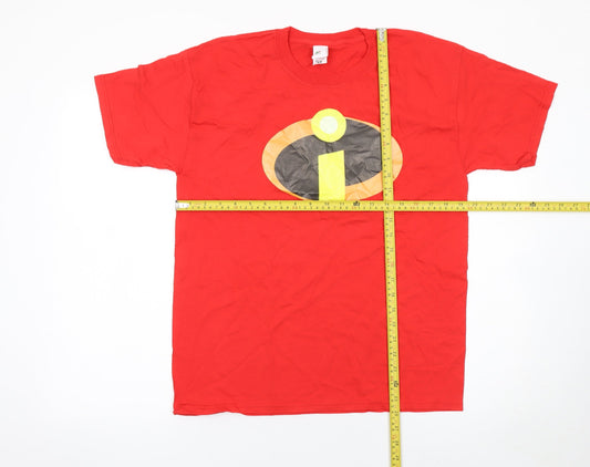 Mens UK Size M Fruit of the Loom Red  T-Shirt
