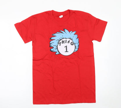 Mens UK Size S Casual Classics Red  T-Shirt