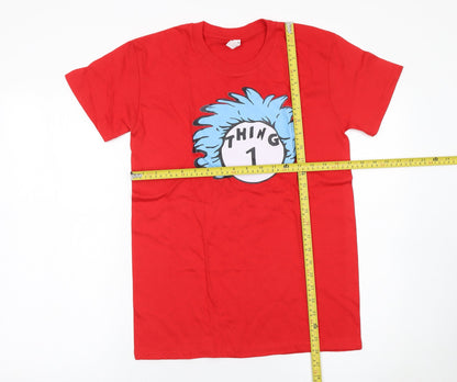 Mens UK Size S Casual Classics Red  T-Shirt