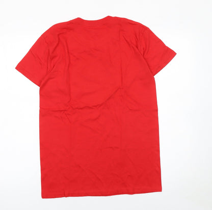 Mens UK Size S Casual Classics Red  T-Shirt