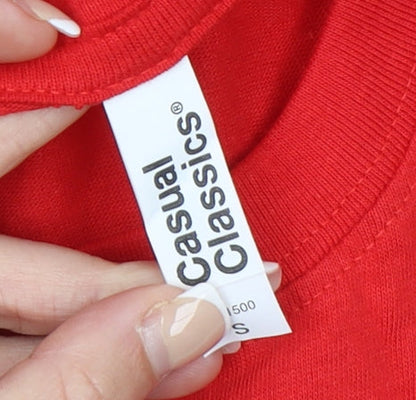 Mens UK Size S Casual Classics Red  T-Shirt