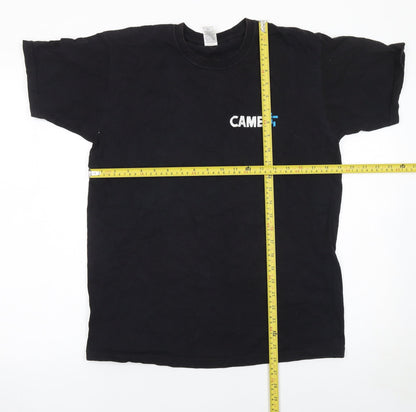 Mens UK Size M Fruit of the Loom Black  T-Shirt