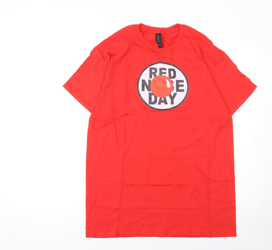 Mens UK Size M Gildan Red  T-Shirt