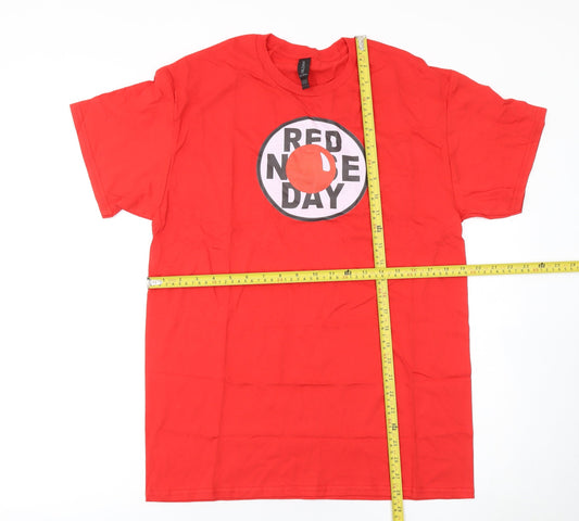 Mens UK Size M Gildan Red  T-Shirt