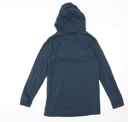 F&F Boys Blue Astro Football Graphic Hoodie 12-13 Years Cotton Pullover