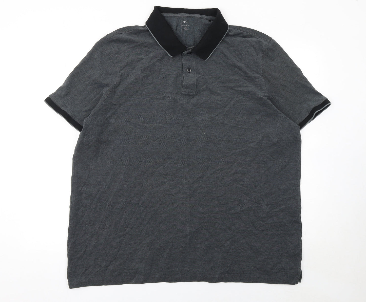 Mens UK Size 2XL Marks and Spencer 100% Cotton Polo Shirt