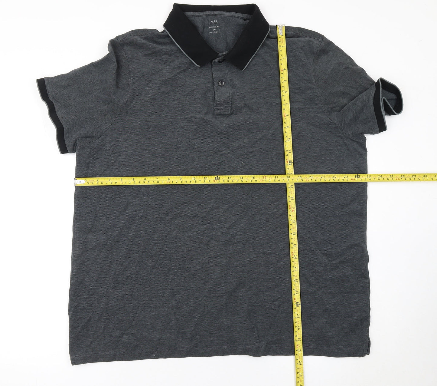Mens UK Size 2XL Marks and Spencer 100% Cotton Polo Shirt