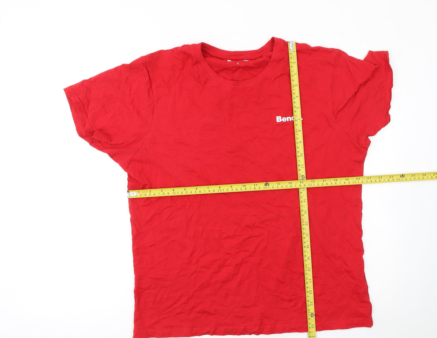 Mens UK Size L Bench Red  T-Shirt