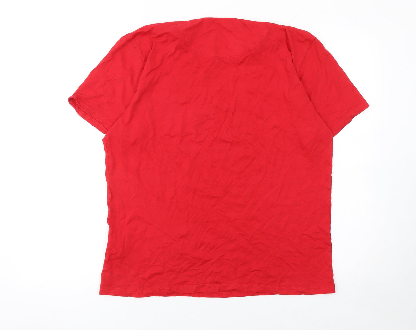 Mens UK Size L Bench Red  T-Shirt