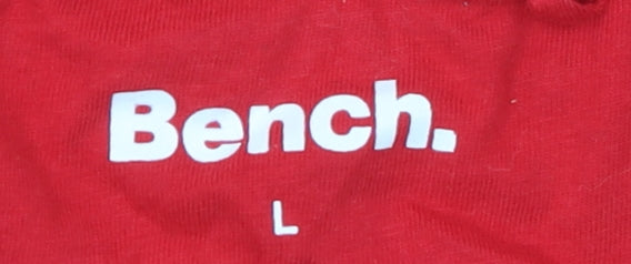 Mens UK Size L Bench Red  T-Shirt