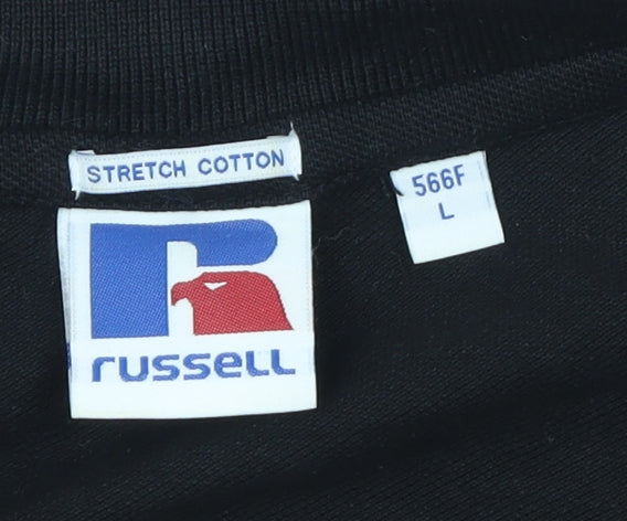 Mens UK Size L Russell Cotton Blend Polo Shirt