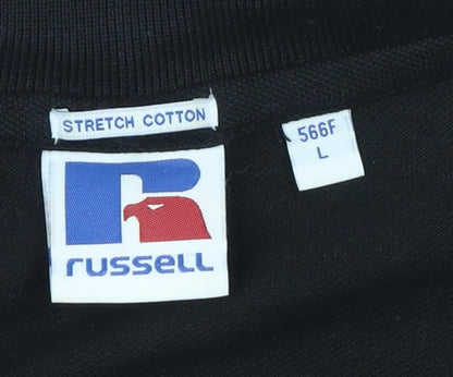 Mens UK Size L Russell Cotton Blend Polo Shirt