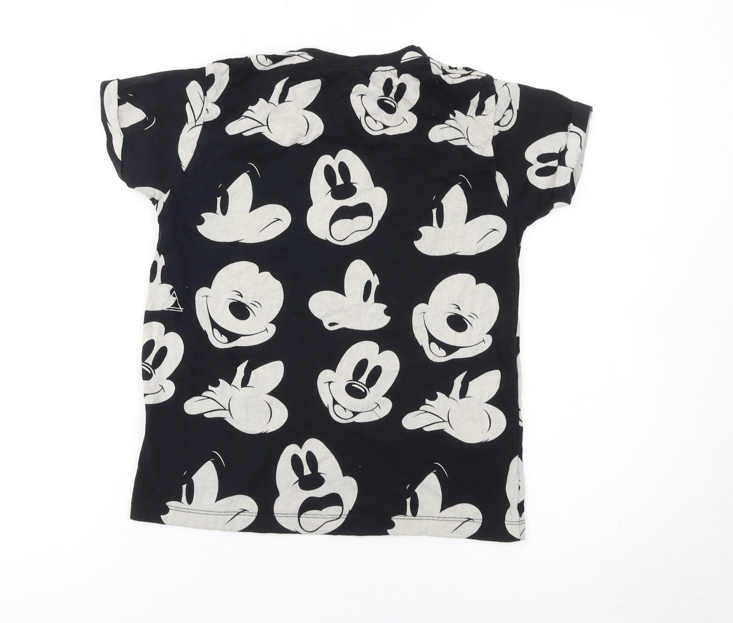 Girls UK Size 8 Years Little Eleven Paris Black Basic T-Shirt