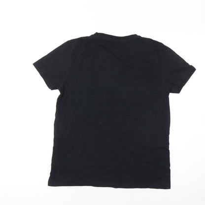 Boys UK Size 12-14 Years NERF Black Basic T-Shirt
