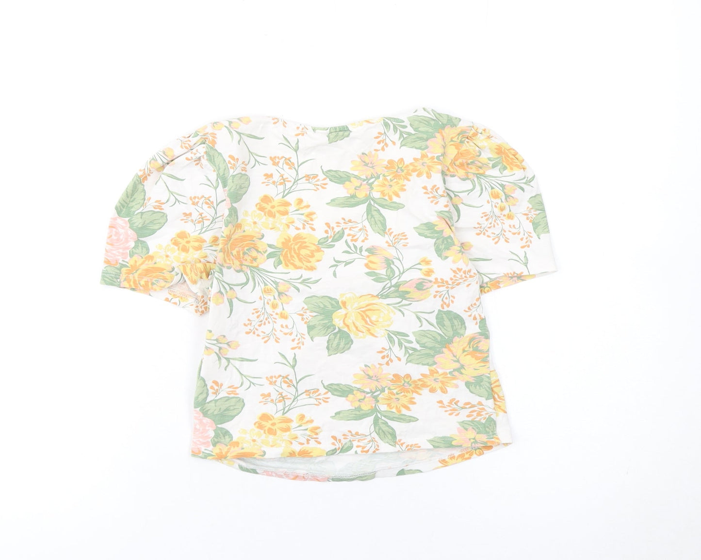 Womens UK Size XS Monki Multicoloured Cropped Blouse