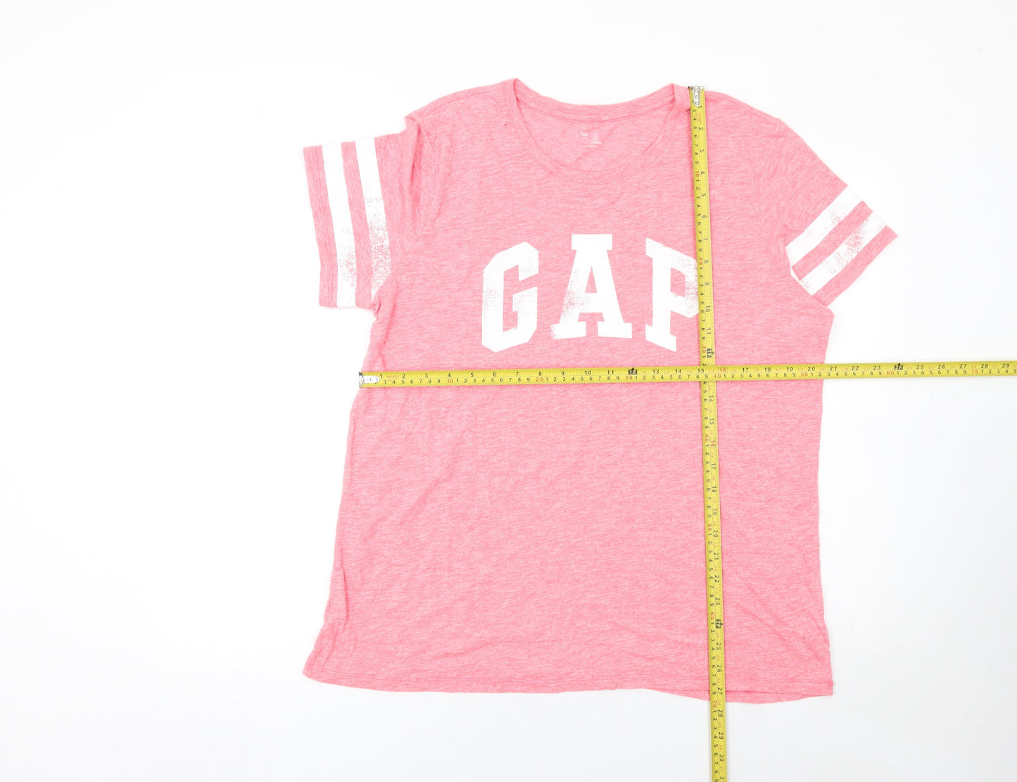 GAP Women’s Pink XL Crew Neck Short Sleeve Cotton Blend T-Shirt