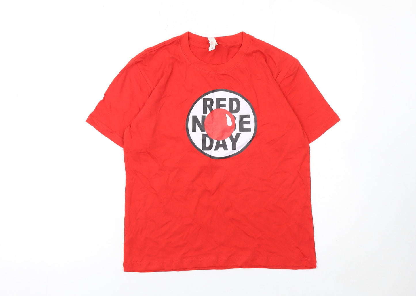 Boys UK Size 12-13 Years Casual Classics Red Basic T-Shirt