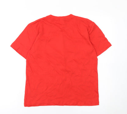 Boys UK Size 12-13 Years Casual Classics Red Basic T-Shirt