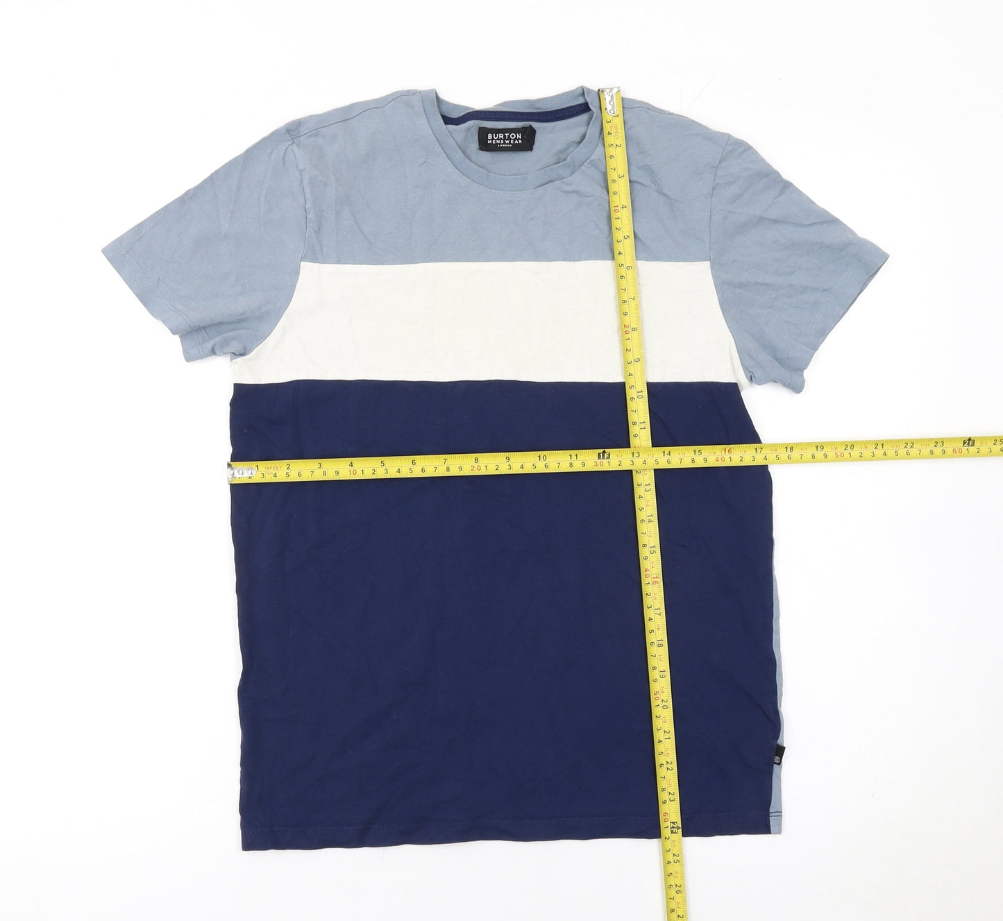 Mens UK Size S Burton Menswear Blue  T-Shirt