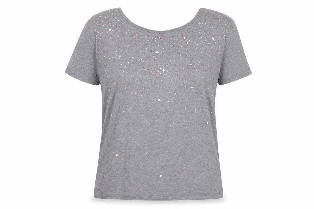Womens UK Size 12 NEXT Grey Basic T-Shirt