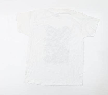 Boys UK Size 10 Years Fruit of the Loom White Basic T-Shirt
