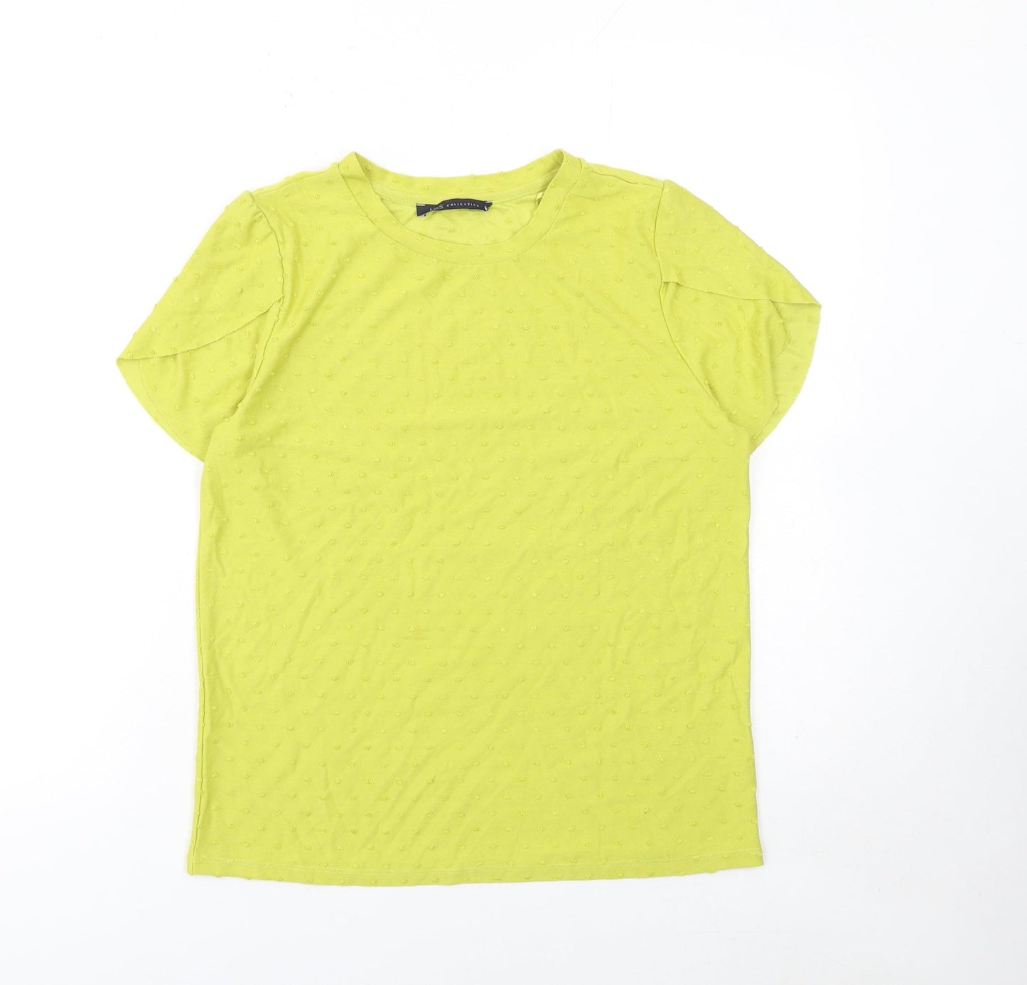 Womens UK Size 12 Marks and Spencer Green Basic T-Shirt