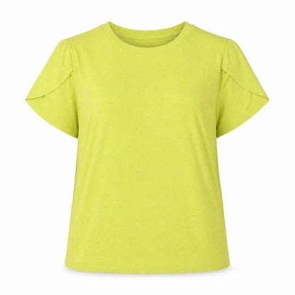 Womens UK Size 12 Marks and Spencer Green Basic T-Shirt
