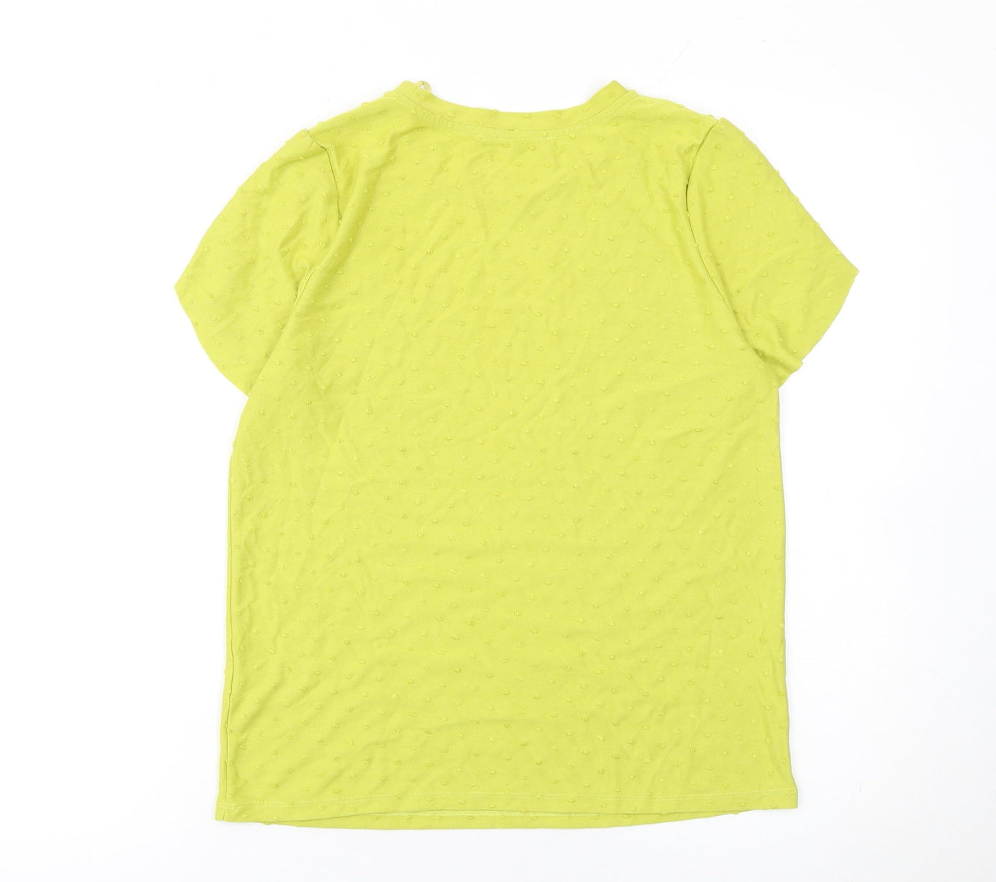 Womens UK Size 12 Marks and Spencer Green Basic T-Shirt