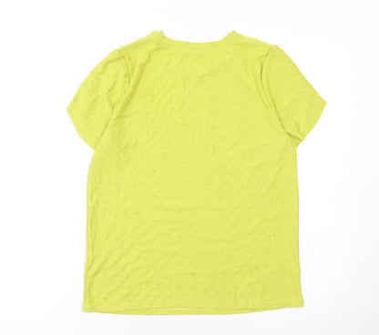 Womens UK Size 12 Marks and Spencer Green Basic T-Shirt