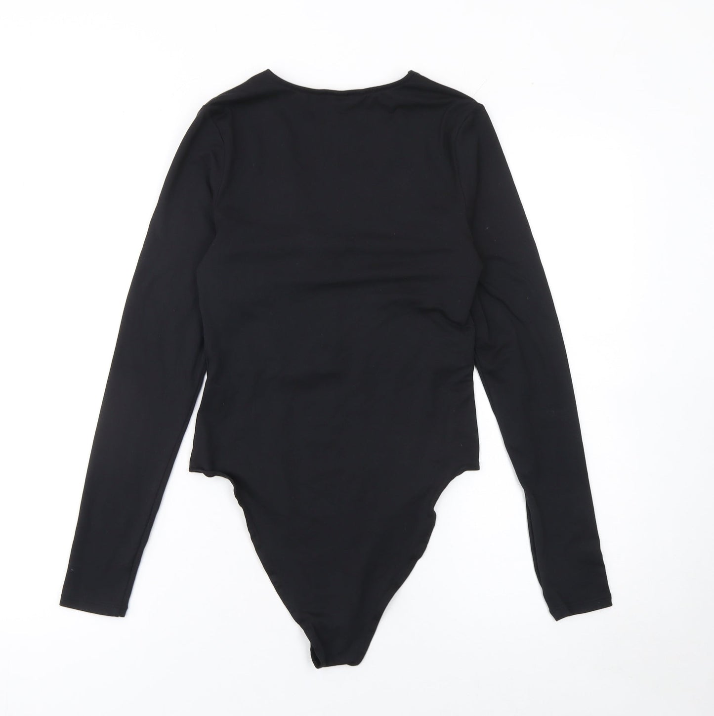 H&M Women’s Black Long Sleeve V-Neck Bodysuit Size S