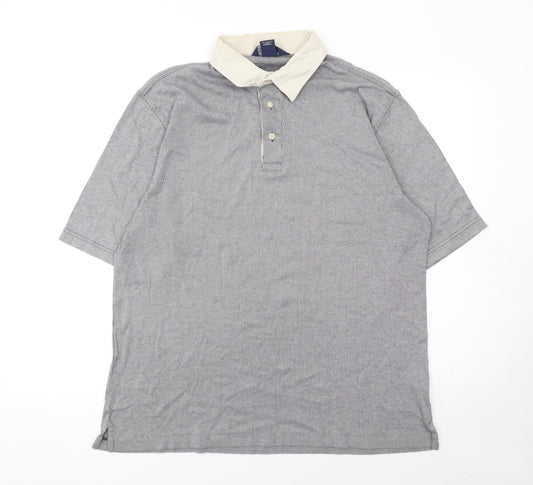 Mens UK Size L Lands' End 100% Cotton Polo Shirt