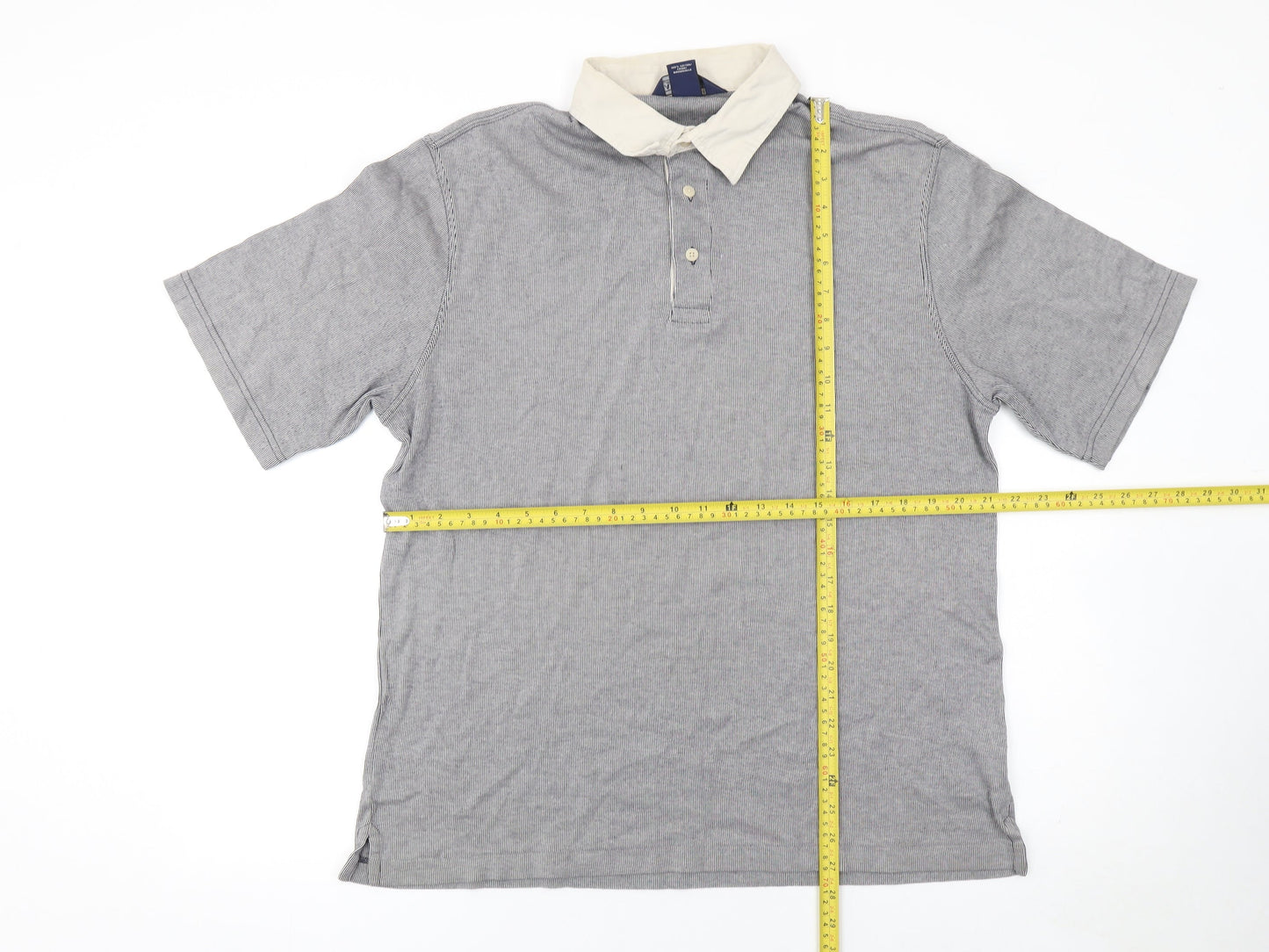 Mens UK Size L Lands' End 100% Cotton Polo Shirt