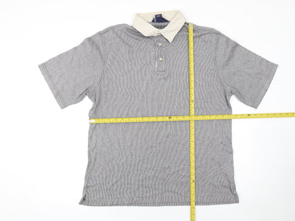 Mens UK Size L Lands' End 100% Cotton Polo Shirt
