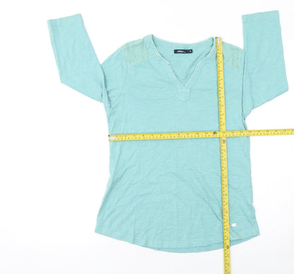 Dash Women's Green Cotton 3/4 Sleeve Tunic Blouse Size 12