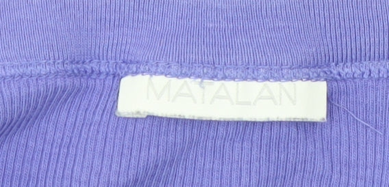 Matalan Women’s Purple Cotton V-Neck Tank Top Size 16