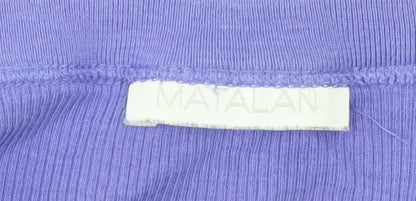 Matalan Women’s Purple Cotton V-Neck Tank Top Size 16