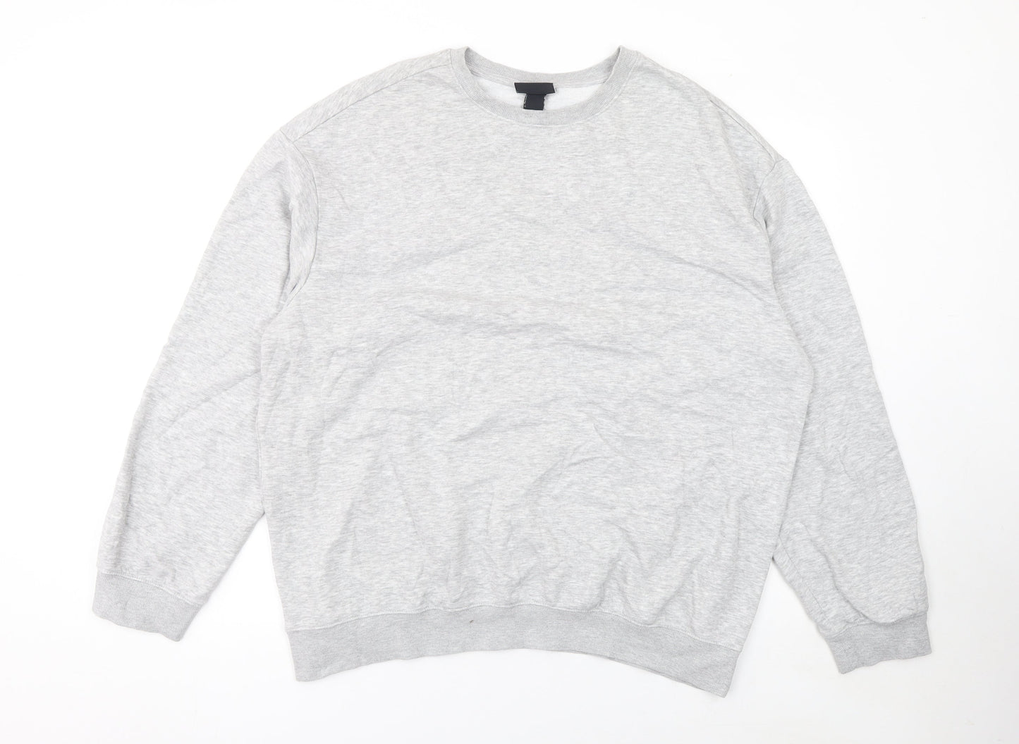 Mens UK Size L H&M Grey Pullover Sweatshirt
