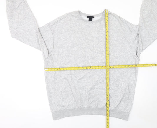 Mens UK Size L H&M Grey Pullover Sweatshirt