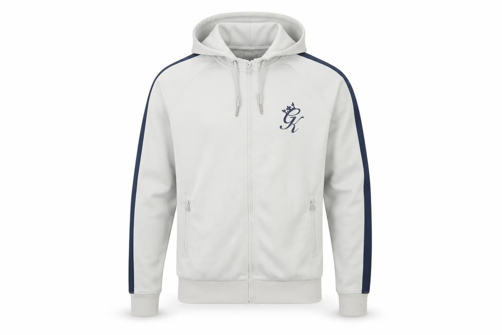 Mens UK Size M Gym King Grey Full Zip Hoodie
