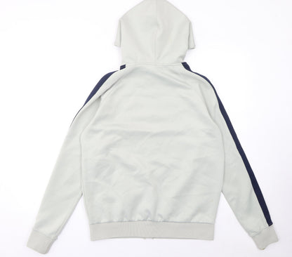 Mens UK Size M Gym King Grey Full Zip Hoodie