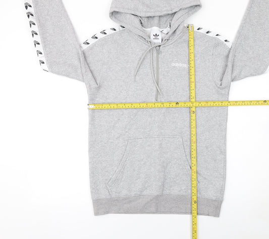 Mens UK Size S adidas Grey 1/2 Zip Hoodie