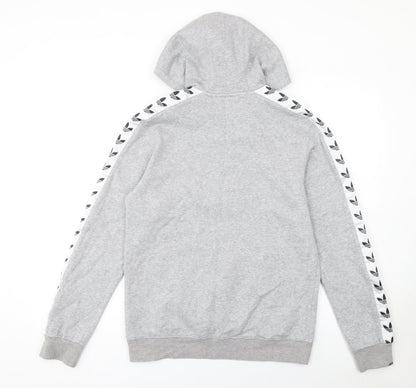 Mens UK Size S adidas Grey 1/2 Zip Hoodie
