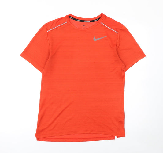 Mens UK Size S Nike Orange Running & JoggingGym & Training T-Shirt