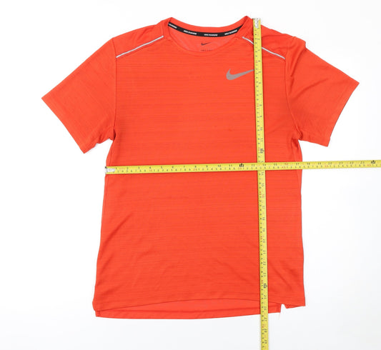 Mens UK Size S Nike Orange Running & JoggingGym & Training T-Shirt