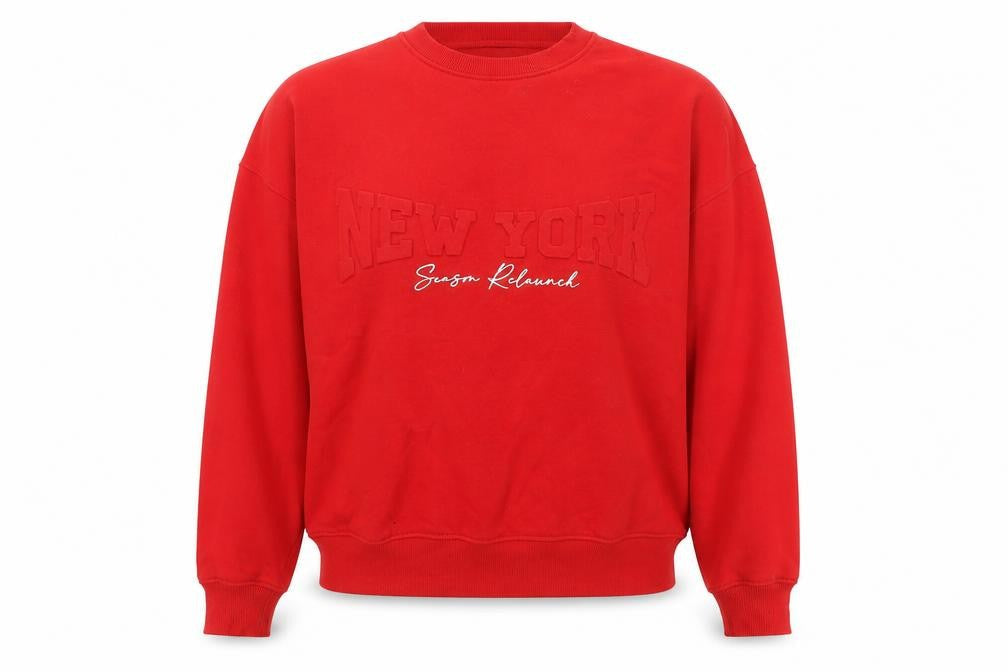 Womens UK Size 8 Public Planet Red Pullover Sweatshirt